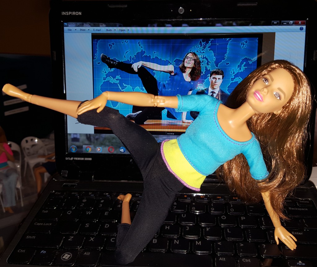 Barbie Made to Move doll imitates Tina Fey